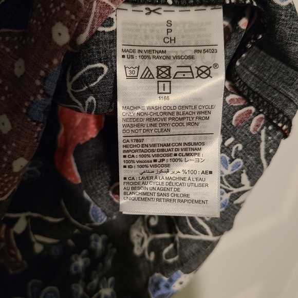 𝅺OLD Navy 3/4 Length Floral Dress/tunic, size small - Picture 7 of 7